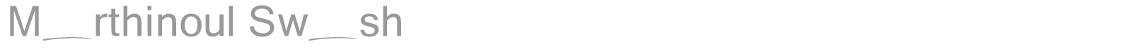 Marthinoul font preview